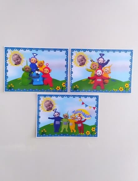Trio Impresso para Parede Teletubbies - foto 1