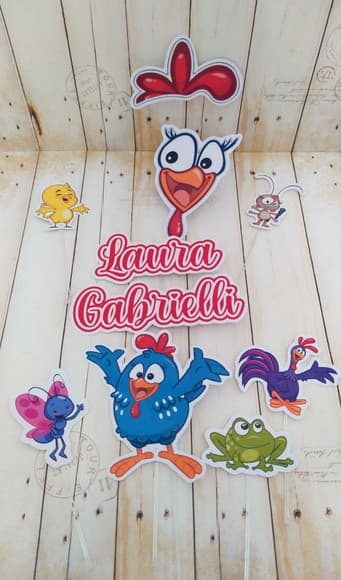 Topper Galinha Pintadinha Tradicional - foto 1