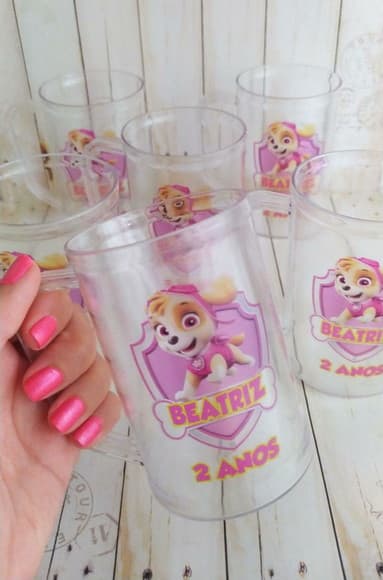 Caneca Acrilica Skye Patrulha Canina - foto 1