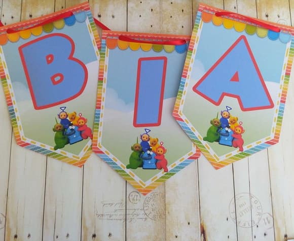 Bandeirola Teletubbies Personalizada - foto 1