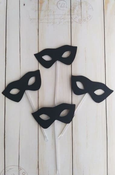 Topper para Docinhos Baile de Máscara - foto 1