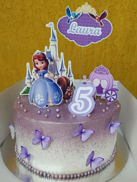 Topper Princesa Sofia 3d Personalizado - foto 1