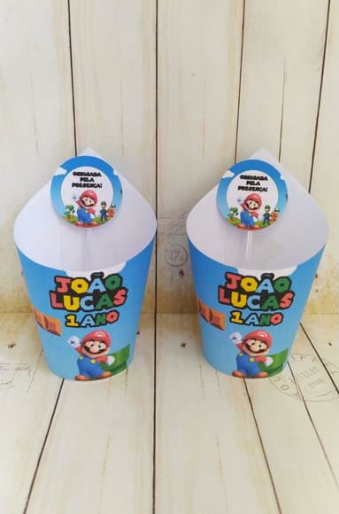 Rótulo + Tag para Mini Suculentas Super Mário Bros