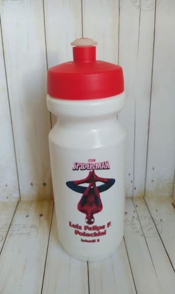 Garrafa Squeeze Escolar Homem Aranha Spider-man - foto 1