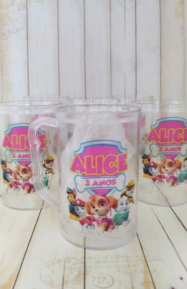 Caneca Acrilica Skye Patrulha Canina