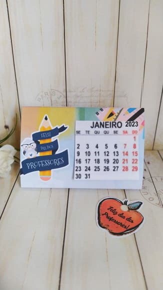 Mini Calendário de Mesa Dia dos Professores - foto 1