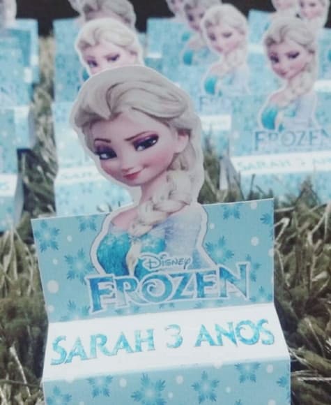 Porta Bis Duplo Frozen Personalizado