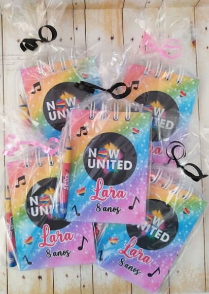 Bloquinho Personalizado Now United Com Mini Lápis - foto 1
