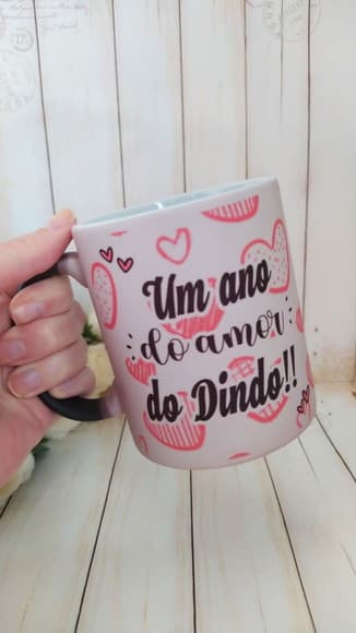 Caneca Mágica Amor Do Dindo Com Foto