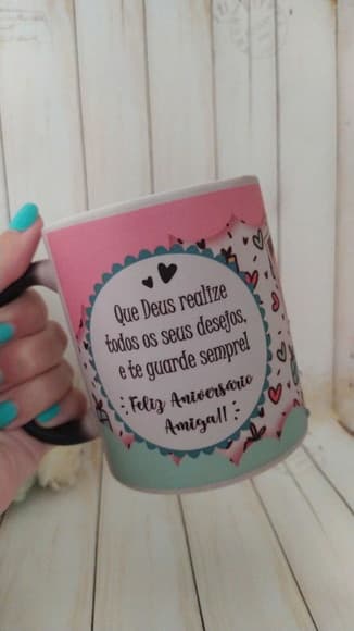 Caneca Mágica Aniversário Personalizada - foto 1