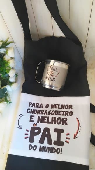 Kit Avental + Caneca Alumínio Dia Dos Pais - foto 1