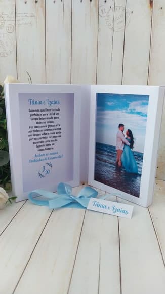 Convite Porta Retrato Padrinhos de Casamento