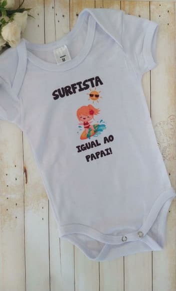 Body Personalizado Surfista Igual ao Papai