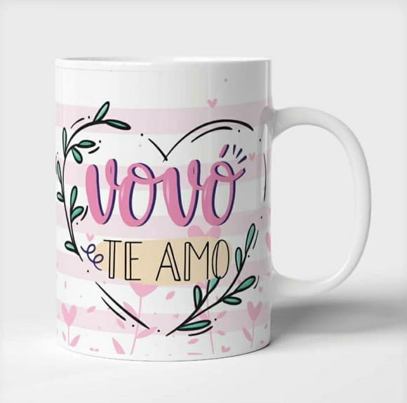 Caneca Porcelana Dia Dos Avós/vovó
