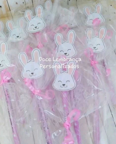 Lápis Personalizado Coelhinho Páscoa Lembrancinha - foto 1