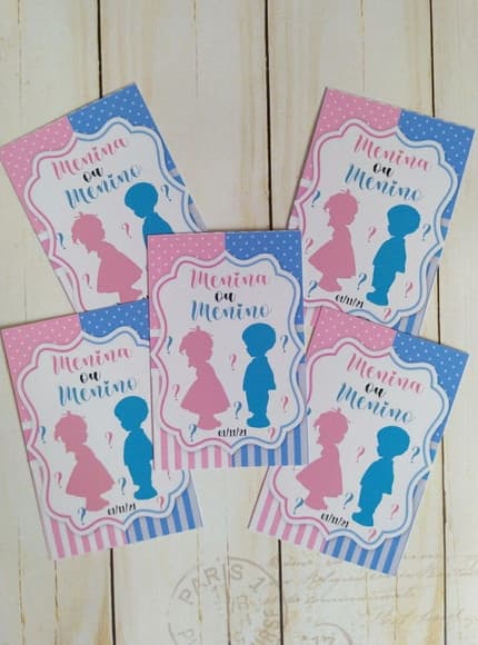 Adesivos Tubetes Chá Revelação Personalizados
