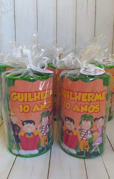 Cofrinho Turma do Chaves Personalizado Embalado