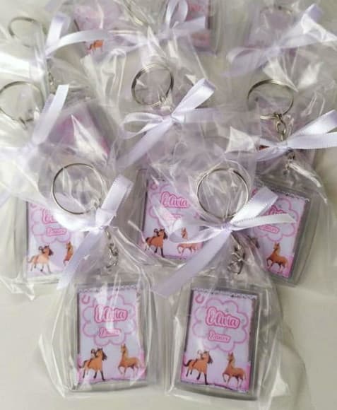 Chaveiro Personalizado Fazendinha Rosa Menina com Foto - foto 1