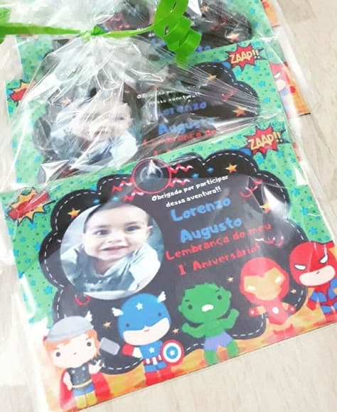 Imã Geladeira com Foto Vingadores Baby Super Heróis - foto 1