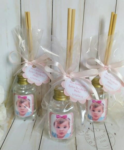 Mini Aromatizador Lembrancinha Batizado com Foto