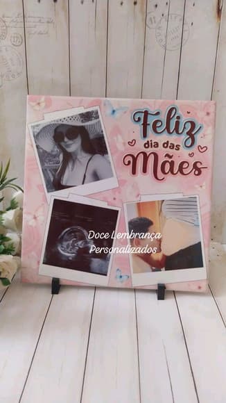 Azulejo Decorativo com Foto Dia das Mães Presente - foto 1
