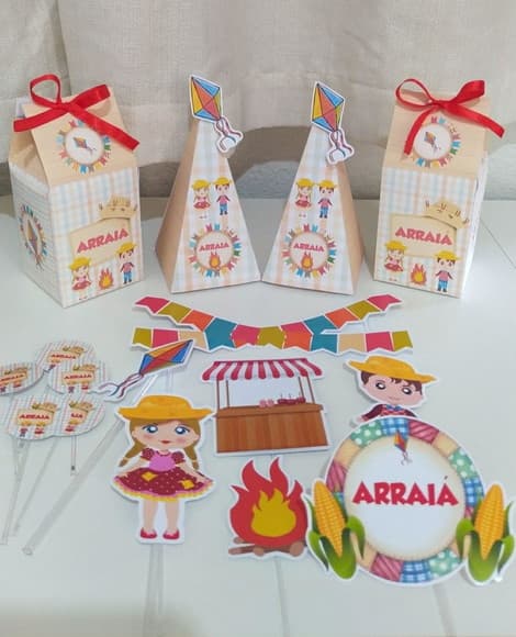 Kit Festa Junina Arraiá Menino Menina