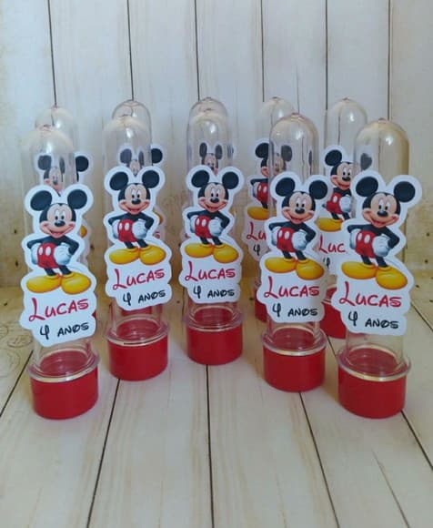 Tubetes Mickey Lembrancinha