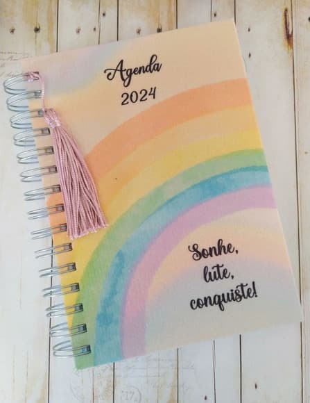 Agenda 2026 com Capa Personalizada Sonhe, Lute, Conquiste - foto 1