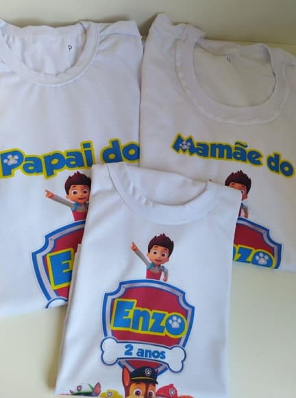 Kit Camisetas Patrulha Canina