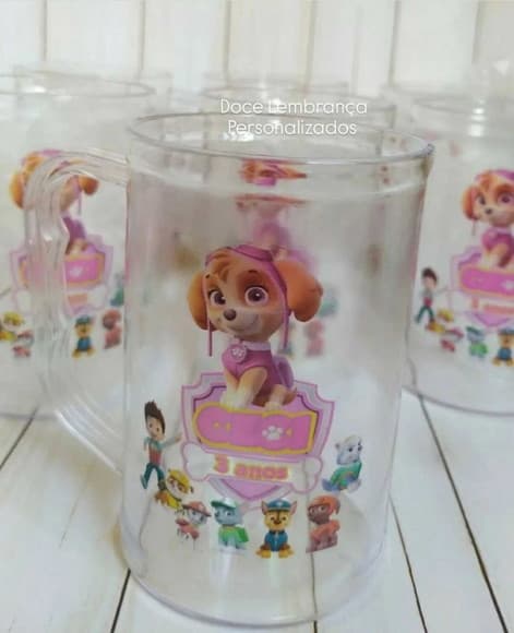 Caneca Acrilica Skye Patrulha Canina