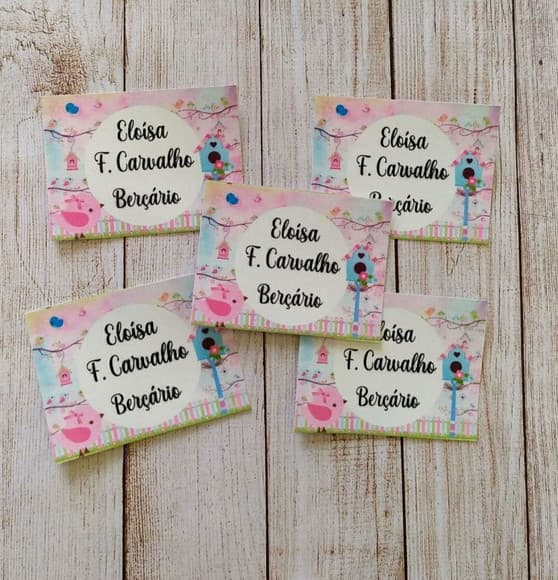 Etiqueta Escolar Personalizada Jardim Encantado 50 Unidades - foto 1