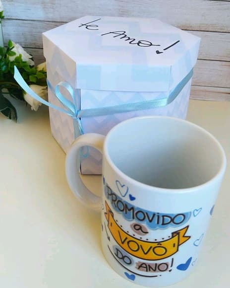 Caixa Surpresa Promovido a Vovô/vovó Revelação Gravidez