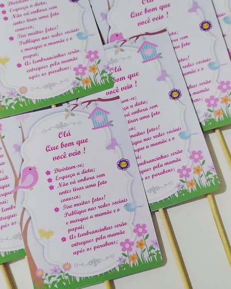 Aplique Centro de Mesa Personalizado Jardim - foto 1