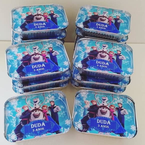 Marmitinha Frozen Elza Kit Lanche Festa na Escola
