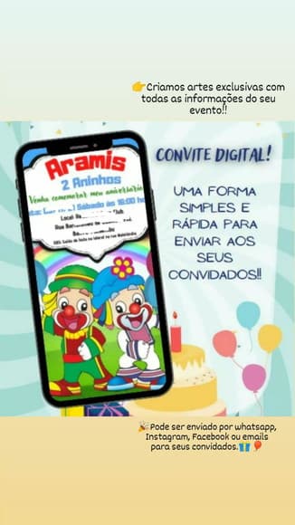 Convite Digital Personalizado Patati Patata - foto 1